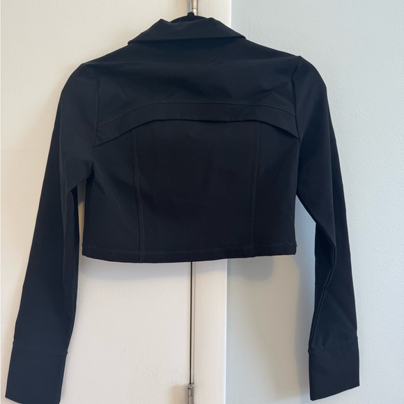 Zara Black Tech Crop Top. Size small - Picture 6 of 6